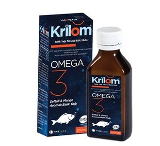 Krilom Omega 3 Рыбий жир со вкусом манго и персика 200 мл