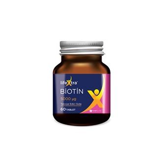 LifeXtra Биотин 5000 мг 60 таблеток