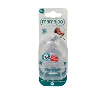 Mamajoo Соска для стеклянных бутылочек 2 шт №4 (XL) 12+Месячная коробка для хранения