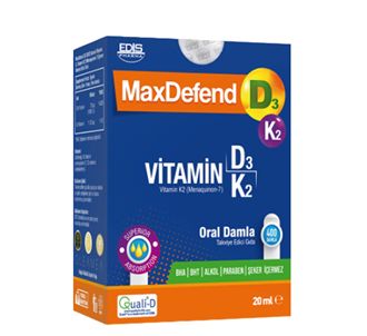 MaxDefend Витамин D3 K2 Оральные капли 20 мл