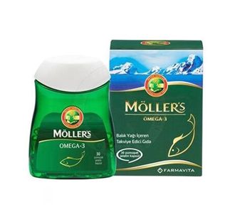 Möller's Omega-3 Дополнительное питание 30 мягких капсул