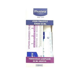 Mustela 1 - 2 - 3 Крем для профилактики и устранения сыпи 50 мл + шампунь