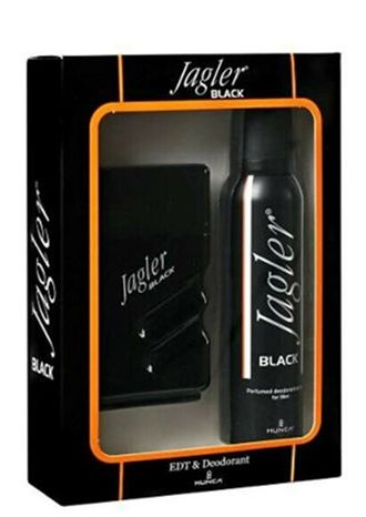 Мужской парфюмерный набор Jagler Black EDT 90 мл + део-спрей 150 мл