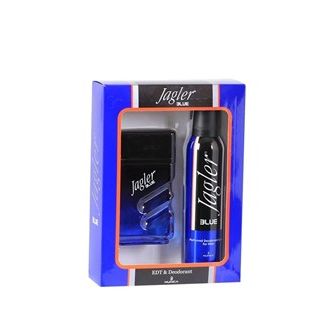 Мужской парфюмерный набор Jagler Blue EDT 90 мл + део-спрей 150 мл