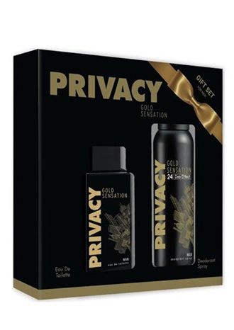 Мужской парфюмерный набор Privacy Gold Sensation Man EDT 100 мл + део-спрей 150 мл (PRI1009)
