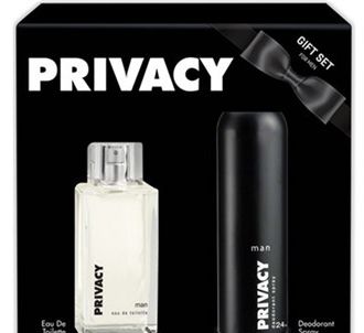 Мужской парфюмерный набор Privacy Man EDT 100 мл + део-спрей 150 мл (PRI1008)