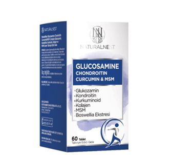 NaturalNest Glucosamine Chondroitin Curcumin & Msm 60 Tablets