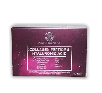 Naturalnest Коллаген пептид и гиалуроновая кислота 60 таблеток