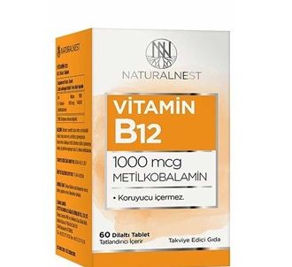 Naturalnest Витамин B12 60 таблеток Дилалти (BİO10070)