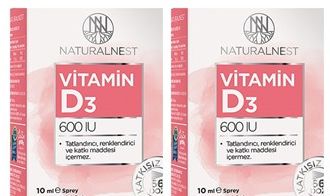 Naturalnest Vitamin D3 600 IU Spray 10 ml Buy 1 Get 1 Free (SKT:04/2023)