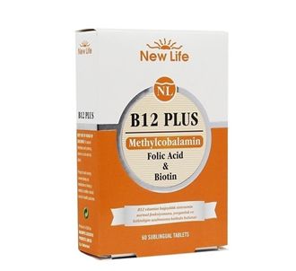 New Life B12 Plus 60 сублингвальных таблеток