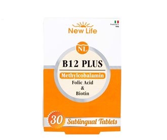 New Life B12 Plus Фолиевая кислота и биотин Содержащие дополнительные продукты питания 30 капсул