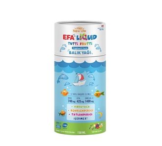 New Life Efa Liquid Рыбий жир жидкий 150 мл - Tutti Frutti