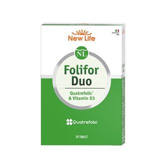 New Life Folifor Duo Vitamin D3 & Quatrefolic - 30 таблеток