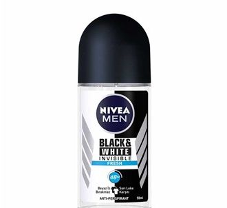 Nivea Deo Roll-On мужской дезодорант невидимый черный белый свежий 50 мл