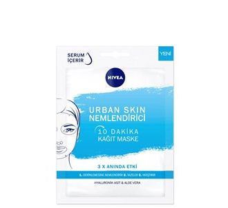 Nivea Urban Skin Увлажняющая бумажная маска на 10 минут