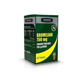 Nondo Бромелайн 750 мг и пиколинат хрома 60 таблеток