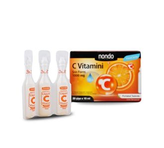 Nondo Liquid Vitamin C жидкая форма 1000 мг 20x10 флаконов