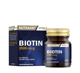 Нутраксин Биотин 2500 мкг 50 таблеток