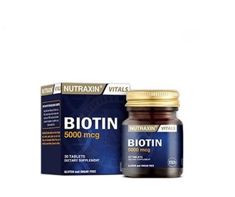 Нутраксин Биотин 5000 мкг 30 таблеток