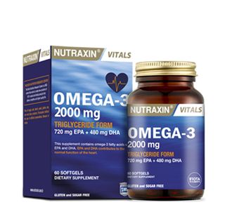 Nutraxin Omega 3 Balık Yağı 2000 мг 60 SoftGel