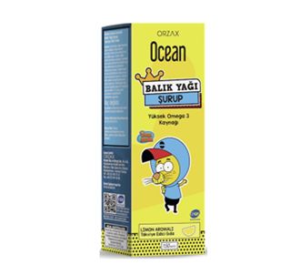 Ocean Omega 3 Fish Oil Syrup Lemon Flavoured King Shakir 150 Ml