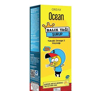 Ocean Omega 3 Mixed Fruity Fish Oil Syrup King Shakir 150 мл