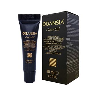 Ogansia Hemp Oil Eye Contour Care Cream (Anti-Wrinkle Effect) 15 мл