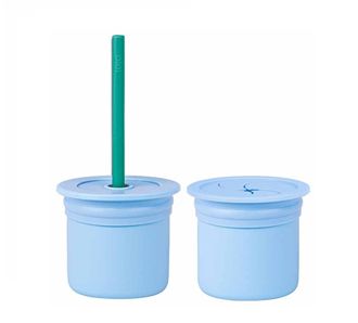 OIOI Набор чашек с соломинкой Ham+Hüp 6 месяцев+ сине-зеленый