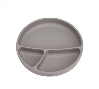OIOI Вакуумная нижняя порционная тарелка для еды серая