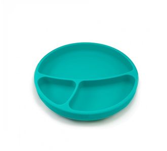 OIOI Вакуумная нижняя порционная тарелка для еды зеленая