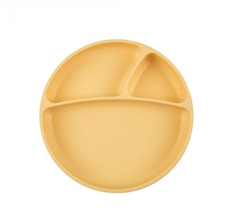OIOI Вакуумная нижняя порционная тарелка для еды желтая