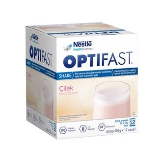 Optifast Молочный коктейль Клубника 12 пакетиков Контроль веса