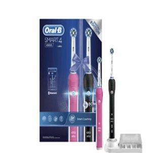 Oral-B Smart 4 4900 Аккумуляторная зубная щетка Advantage в упаковке из 2 штук
