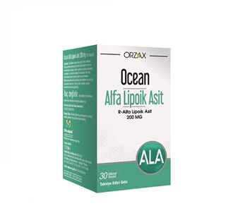 Orzax Ocean Alpha Lipoic Acid 200 mg 30 Capsules