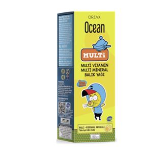 Orzax Ocean Multivitamin & Fish Oil Syrup Honey-orange - King Shakir