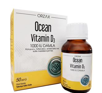 Orzax Ocean Vitamin D3 1000 IU Drops 50 ml