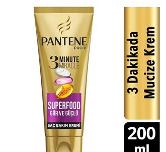 Pantene 3 Minute Hair Conditioner Superfood Lush and Strong 200 ML