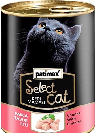 Patimax Select Cat 400 г консервированный корм для взрослых кошек с мясом курицы