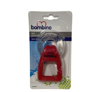 Прорезыватель для воды Bambino с ручкой красный