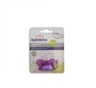 Пустышка Bambino Silicone Palate Pacifier 0-6 месяцев No:1 Purple
