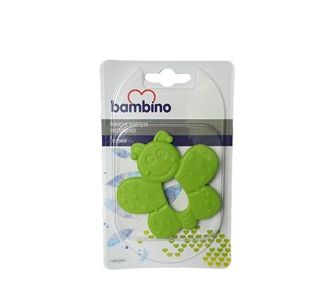 Резиновый мягкий прорезыватель Bambino Зеленая бабочка (BAM10292)