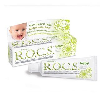 Rocs Baby Зубная паста с экстрактом ромашки (0-3 года)