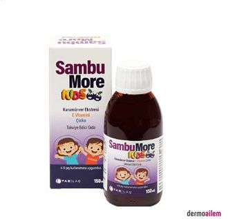 SambuMore Kids Черная бузина витамин С цинк содержащий сироп 150 мл