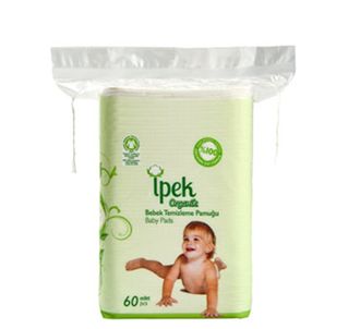 Шелковый органический хлопок для чистки младенцев 60 шт.