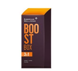 Siberian Wellness Boost Box Арабиногалактан Растительные экстракты Цинк Витамин С и Медь Три формулы Дополнительное питание
