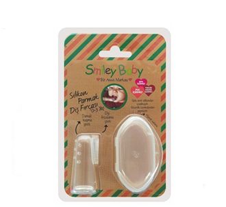 Smiley Baby Прозрачная зубная щетка для хранения пальцев
