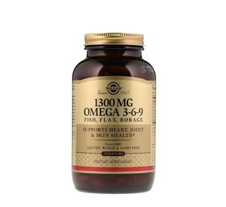 Solgar Omega 3-6-9 EFA 1300 мг 60 капсул Softgel Capsules