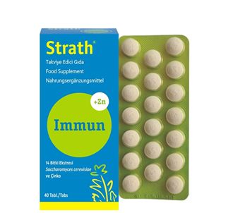 Страт Иммун + Цинк Содержащее дополнительное питание 40 таблеток