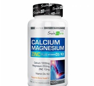 Suda Vitamins Calcium Magnesium Zinc Plus 100 Tablet